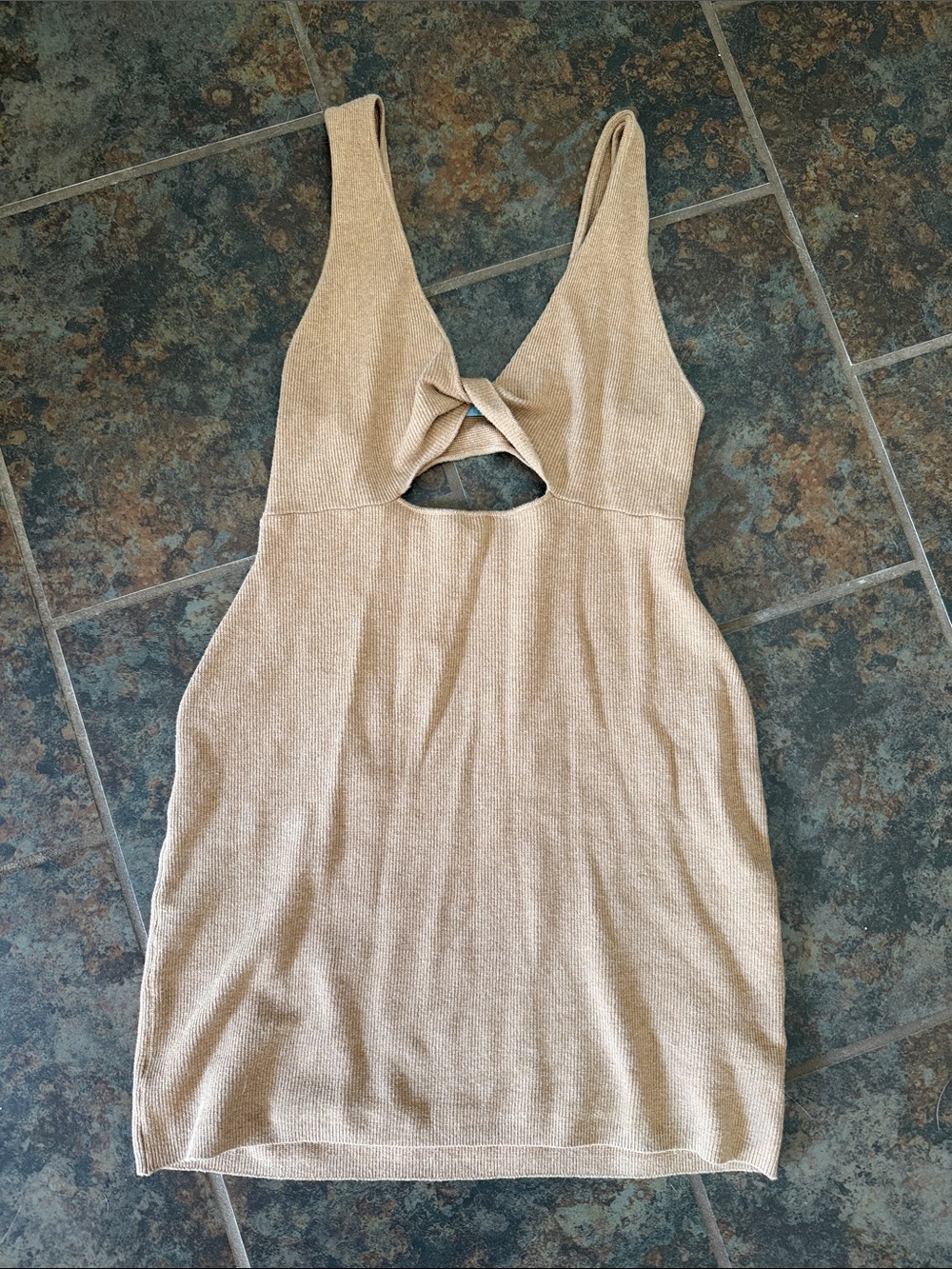 FP Beach Twist Front Dress - Taupe